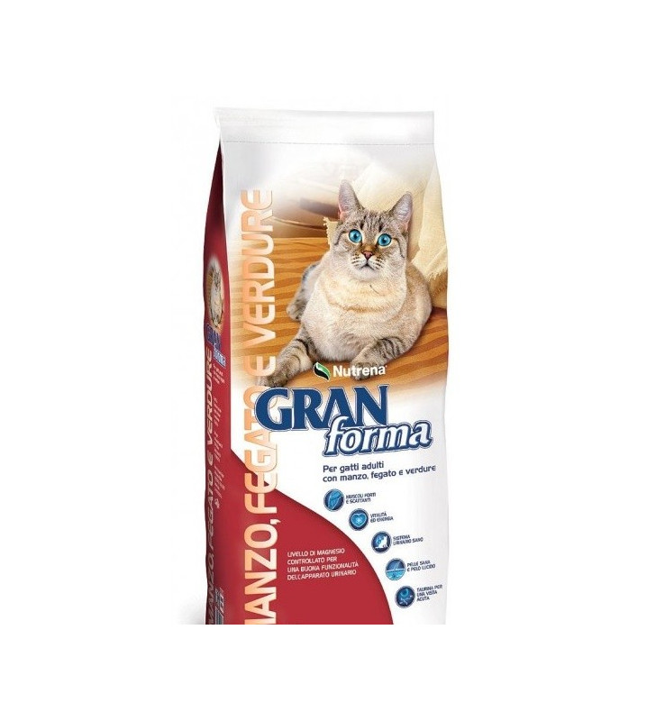 GRAN FORMA GATTO MANZO FEGATO E VERDURE 2 KG.