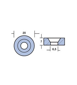 ANODO A RONDELLA D.20