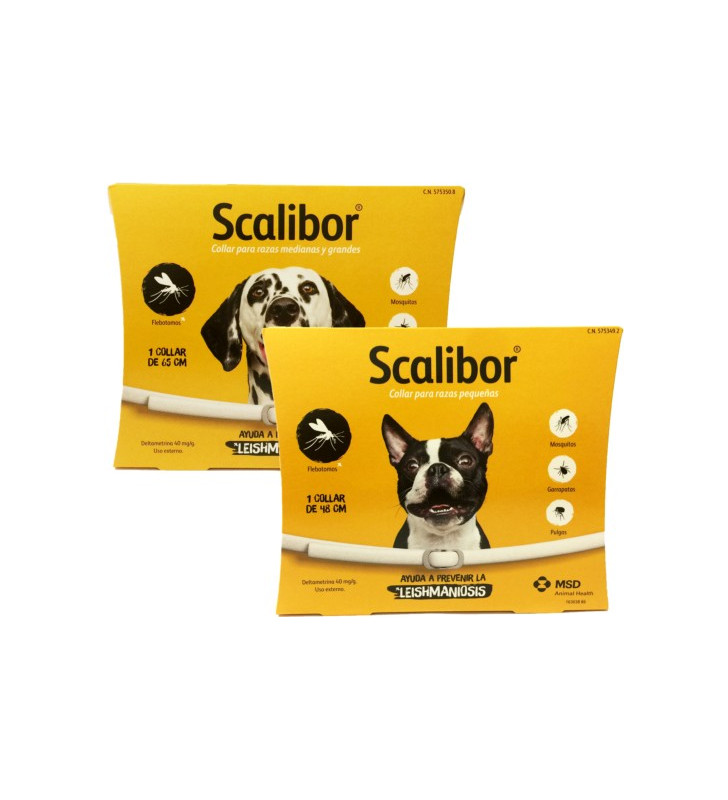 COLLARE SCALIBOR ANTIPARASSITARIO PER CANI TG.PICCOLAMEDIA CM.48