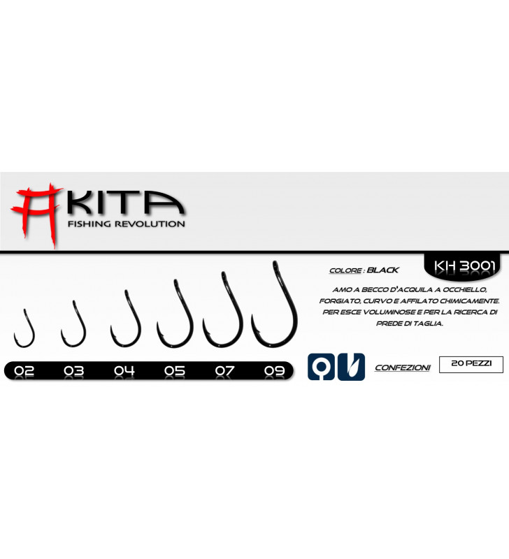 AMI AKITA KISU HOOKS KH 3002