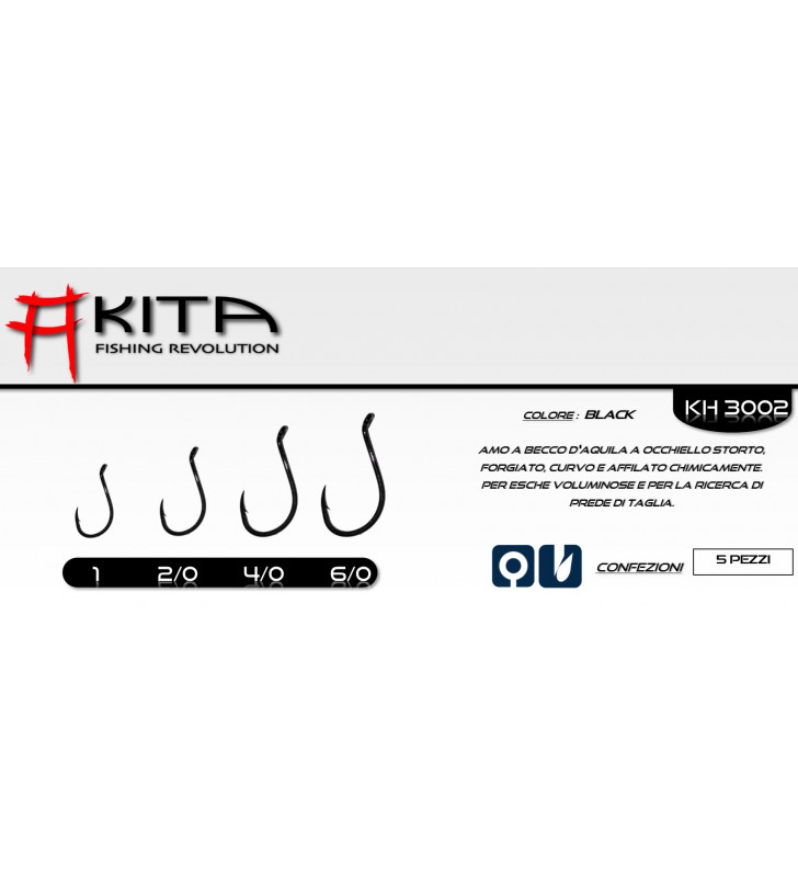 AMI AKITA KISU HOOKS KH 3002