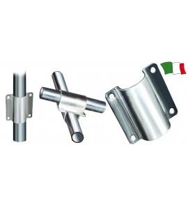 ATTACCO PER FISSAGGIO TUBO IN ACCIAIO INOX DIAM 25MM COD. 150065