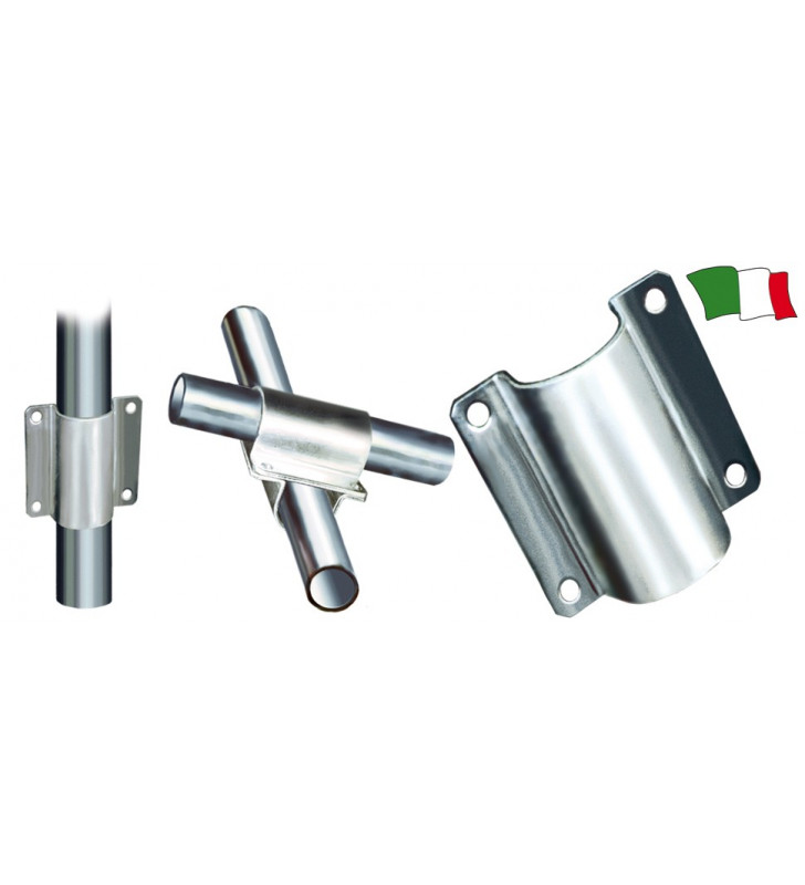 ATTACCO PER FISSAGGIO TUBO IN ACCIAIO INOX DIAM 25MM COD. 150065