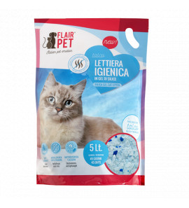 FLAIRPET LETTIERA IGIENICA IN GEL DI SILICE TALCO 5 LT