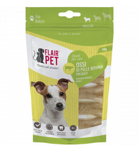 FLAIR PET OSSI DI PELLE BOVINA PRESSATI 90g 7CM