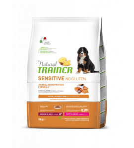 NATURAL TRAINER SENSITIVE PUPPY E JUNIOR CON SALMONE E CEREALI