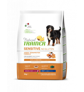 NATURAL TRAINER SENSITIVE ADULT MAXI CON SALMONE E CEREALI