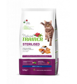 NATURAL TRAINER ADULT STERILIZZATO CON SALMONE