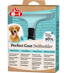 8IN1 PETTINE L PERFECT COAT DESHEDDER CANE