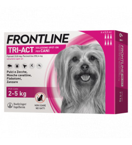 FRONTLINE TRI-ACT FOR DOGS 2-5KG 6 PIPETTES