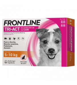 FRONTLINE TRI-ACT FOR DOGS 5-10KG 6 PIPETTES