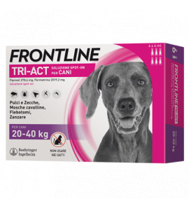 FRONTLINE TRI-ACT FOR DOGS 20-40KG 6 PIPETTES