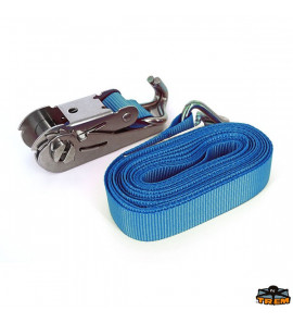 BLUE POLYESTER STRAP WITH STAINLESS STEEL BUCKLE