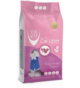 LETTIERA PER GATTI VANCAT BABYPOWDER 5KG COMPACT