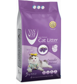 LITTER FOR CATS VANCAT LAVENDER 5KG COMPACT