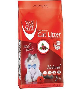 LITTER FOR CATS VANCAT NATURAL 5KG COMPACT