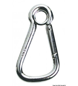 LARGE STAINLESS STEEL SNAP HOOK WITH EYELET