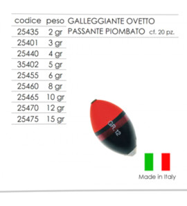 EXPERT GALLEGGIANTE OVETTO PIOMBATO PASSANTE