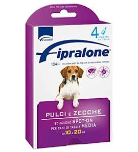 FIPRALONE SPOT ON DOG 4 PIPETTES 10-20KG