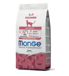 MONGE CROCCANTINI GATTO STERILIZZATO MANZO 1.5KG