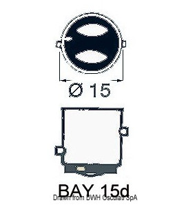 LAMPADINA A FILAMENTO VERTICALE ALOGENA 12V 25W ART.1422000