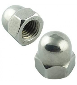 BLIND HEX NUT WITH SPHERICAL CAP IN STAINLESS STEEL A2