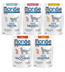 MONGE GATTO MONOPROTEIN PATE' 85GR