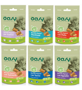 OASY SNACK GATTO BISCOTTI RIPIENI 60GR