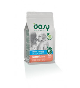 OASY PUPPY JUNIOR SALMONE MEDIUM LARGE MONOPROTEICO