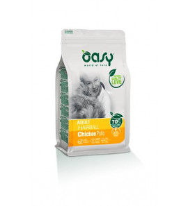 OASY SECCO GATTO HAIRBALL AL POLLO