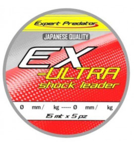 EXPERT ULTRA SHOCK LEADER CONICO ROSSO 10X15MT