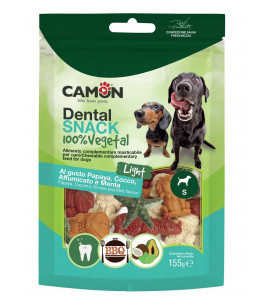 CAMON DENTAL SNACK 100% VEGETAL GUSTO PAPAYA-COCCO-AFFUMICATO-MENTA