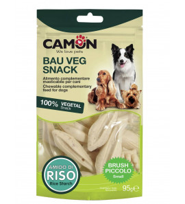 CAMON BAUVEG SNACK SPAZZOLINO CON AMIDO DI RISO 7CM 100% VEGETAL