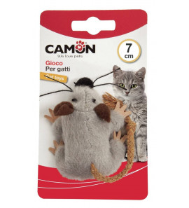 CAMON MOUSE IN PLUSH WITH ROPE TAIL