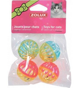 ZOLUX PALLINE 4CM SONORE 4PZ