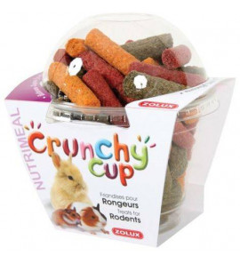 ZOLUX CRUNCHY BARBABIETOLA CAROTA ED ERBA MEDICA CUP 180GR