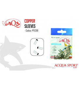 AQS GHIERETTE CILINDRICHE COPPER SLEEVES IN RAME 50PZ