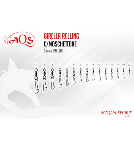 AQS GIRELLA ROLLING BRONZATE CON MOSCHETTONE