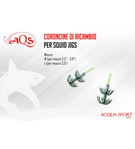 AQS CORONCINE DI RICAMBIO PER SQUID JIG 10PZ