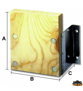 TREM SUPPORTO MOTORE PER FISSAGGIO A PARETE