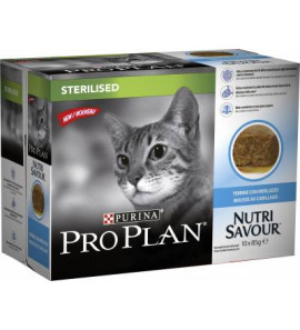 PURINA STERILIZED COD IN NUTRI SAVOR TERRINES 10X85G