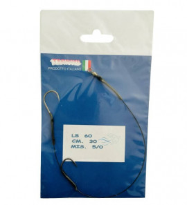 TECNOFIL TERMINAL 2 HOOKS WITH STAINLESS CABLE