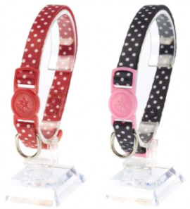 LEOPET POLKA DOT PRINTED COLLAR FOR CATS