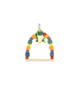 LEOPET SWING TO HANG IN COLORED WOOD