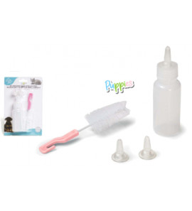 LEOPET KIT BIBERON PER CUCCIOLI CON ACCESSORI 50 ML