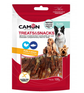 CAMON SNACK INVOLTINI DI POLLO CON PESCE 100GR