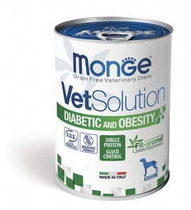 MONGE PATE' VET SOLUTION DIABETIC AND OBESITY 400GR