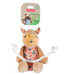 ZOLUX CHIQUITOS LAMA PLUSH TOY WITH ROPE