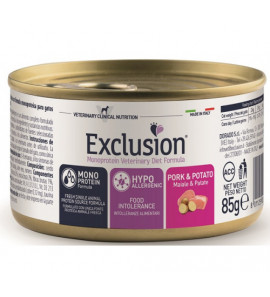 EXCLUSION DIET CAT HYPOALLERGENIC MAIALE E PATATE 85GR