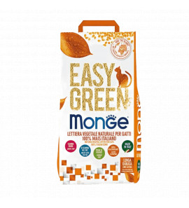 MONGE EASY GREEN VEGETABLE LITTER WITH CORN 10 LITERS